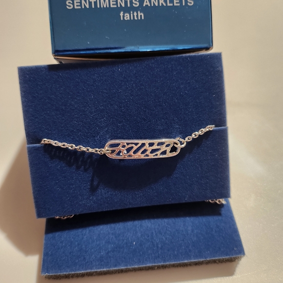 Avon Jewelry - Sentiments Faith Anklet in Silver